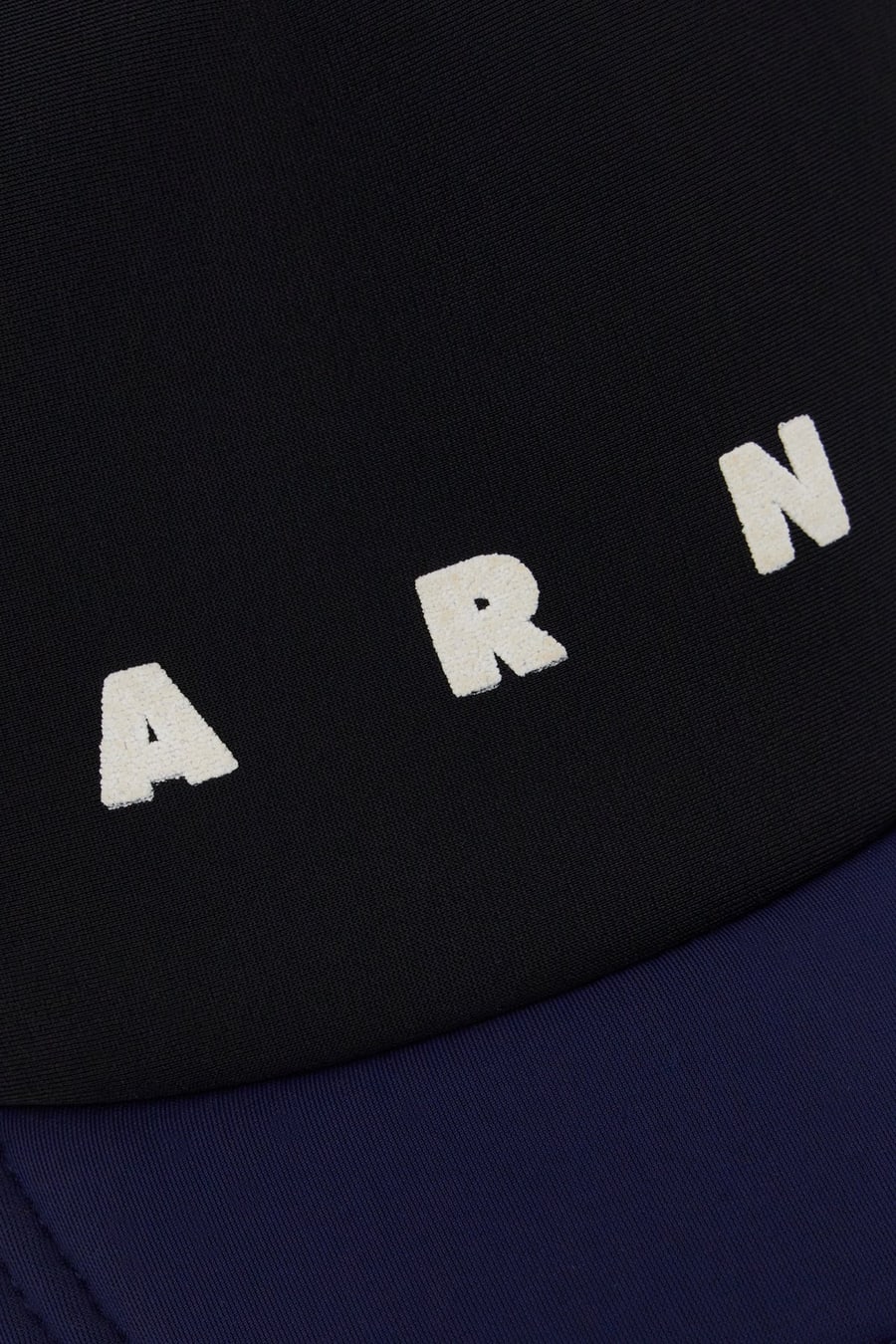Marni Cappello da baseball in nylon stretch multicolor, view 4