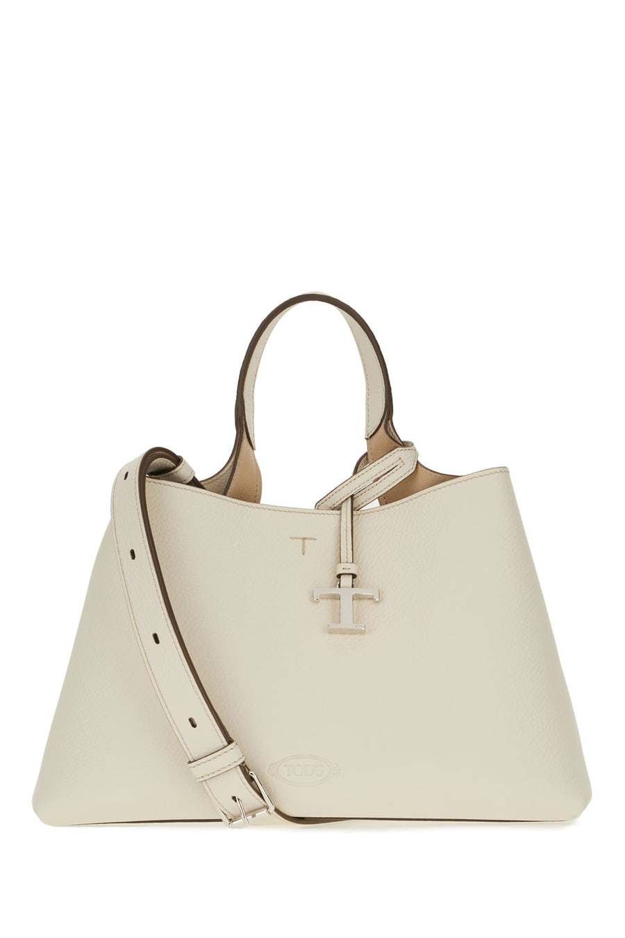 Tod's Borsa a mano Apa piccola in pelle bianca