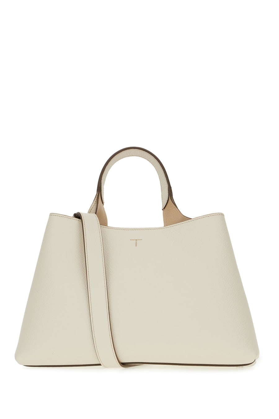 Tod's Borsa a mano Apa piccola in pelle bianca, view 3