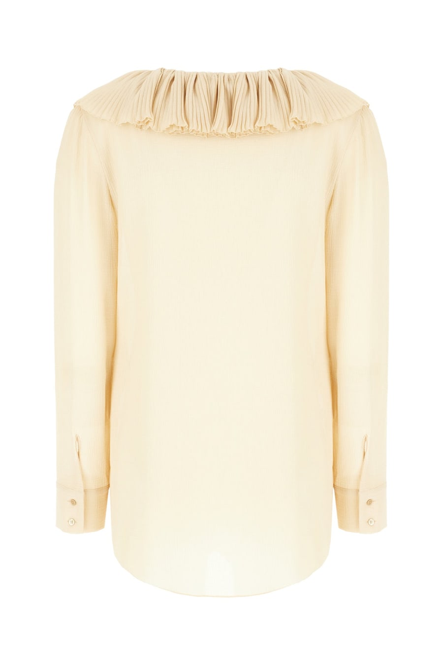 Saint Laurent Blusa in seta beige, view 2