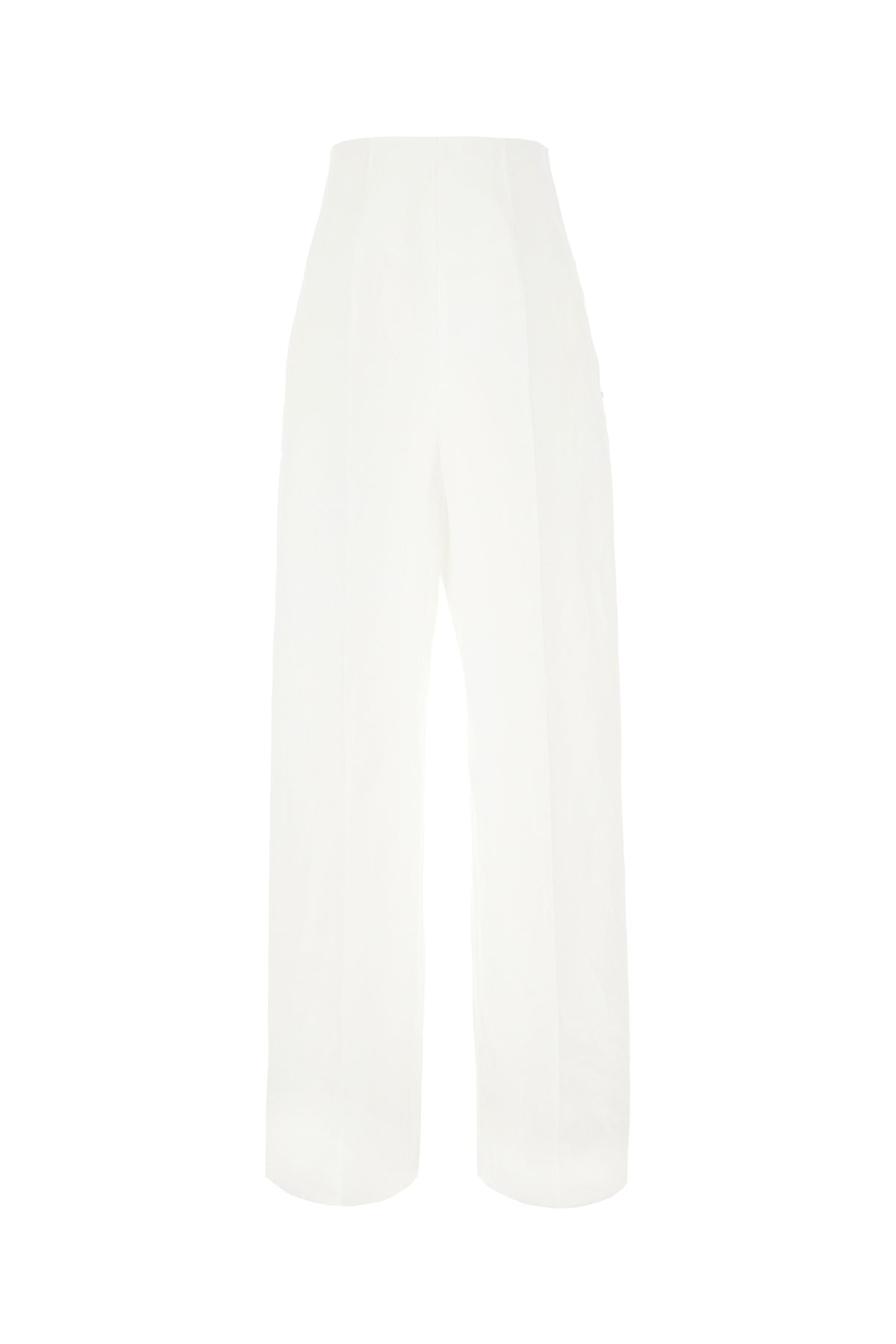 Sportmax Pantalone in misto cotone bianco