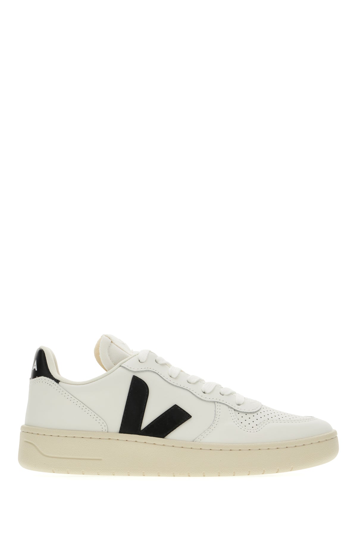 VEJA Sneakers V-10 in pelle bianca