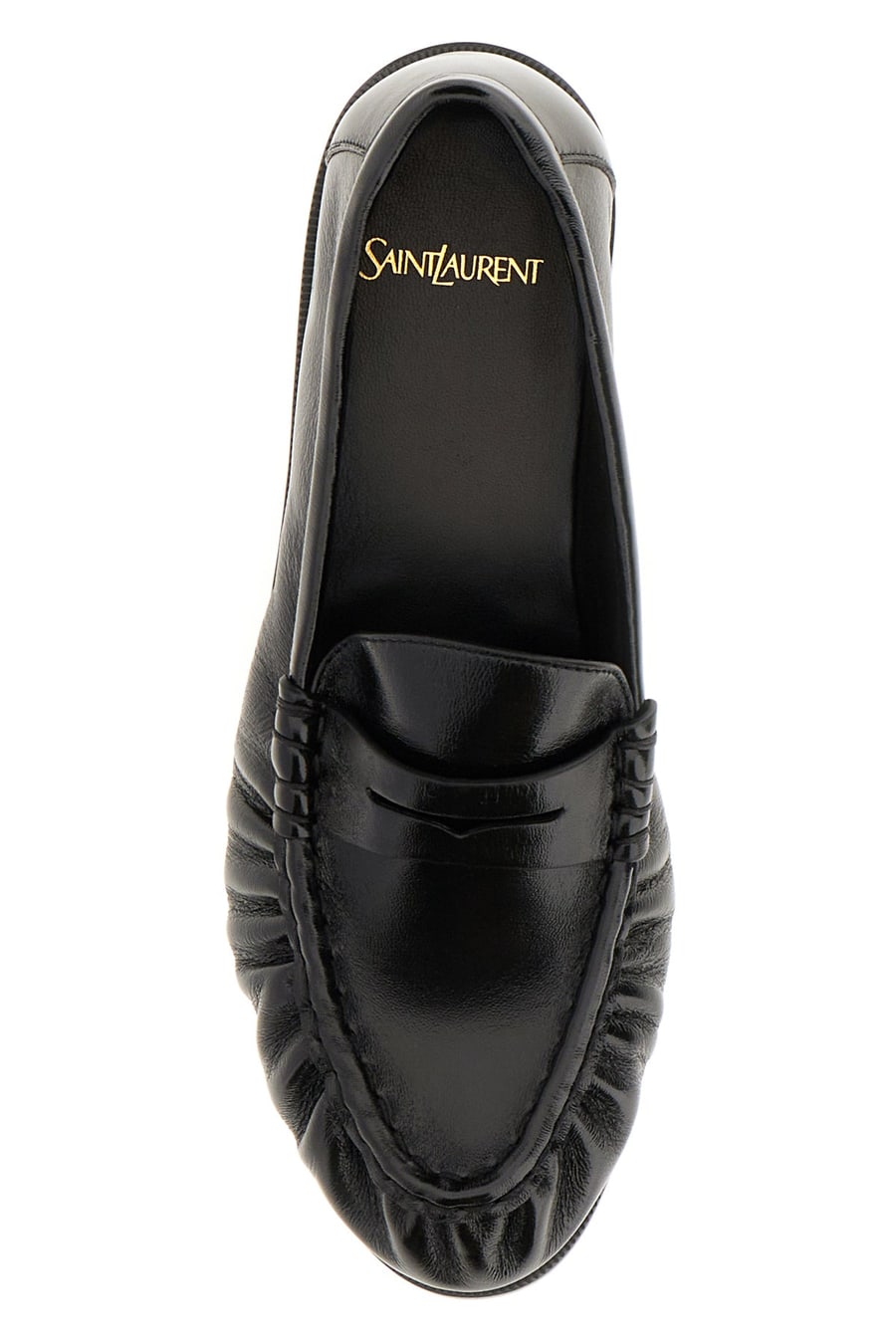 Saint Laurent Macassini in pelle nera, view 4