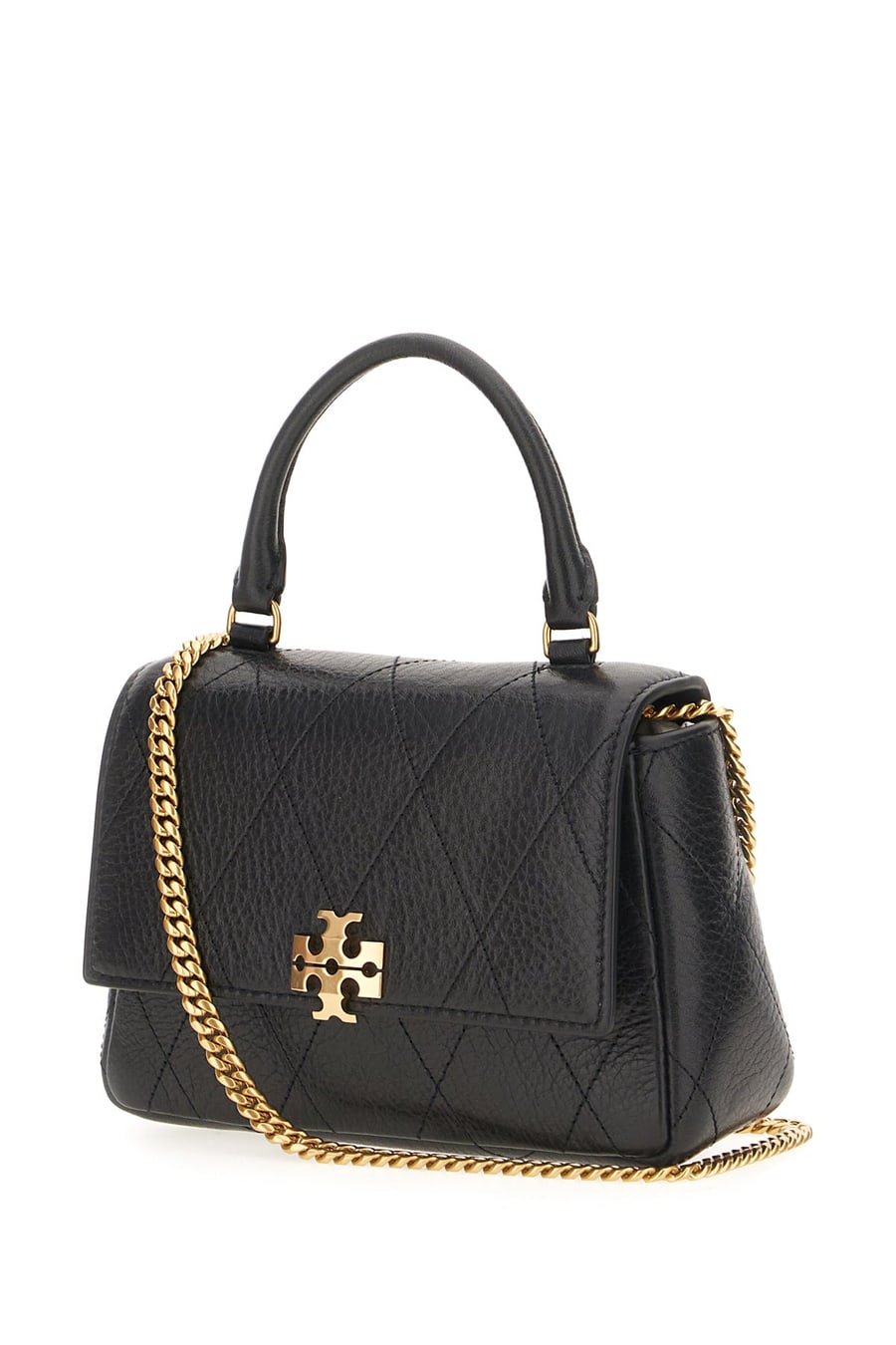Tory Burch Borsa a spalla in pelle nera, view 2