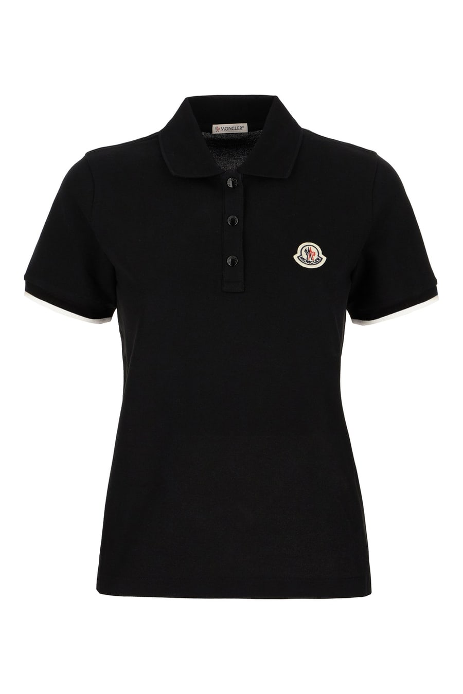 Moncler Polo in cotone nero