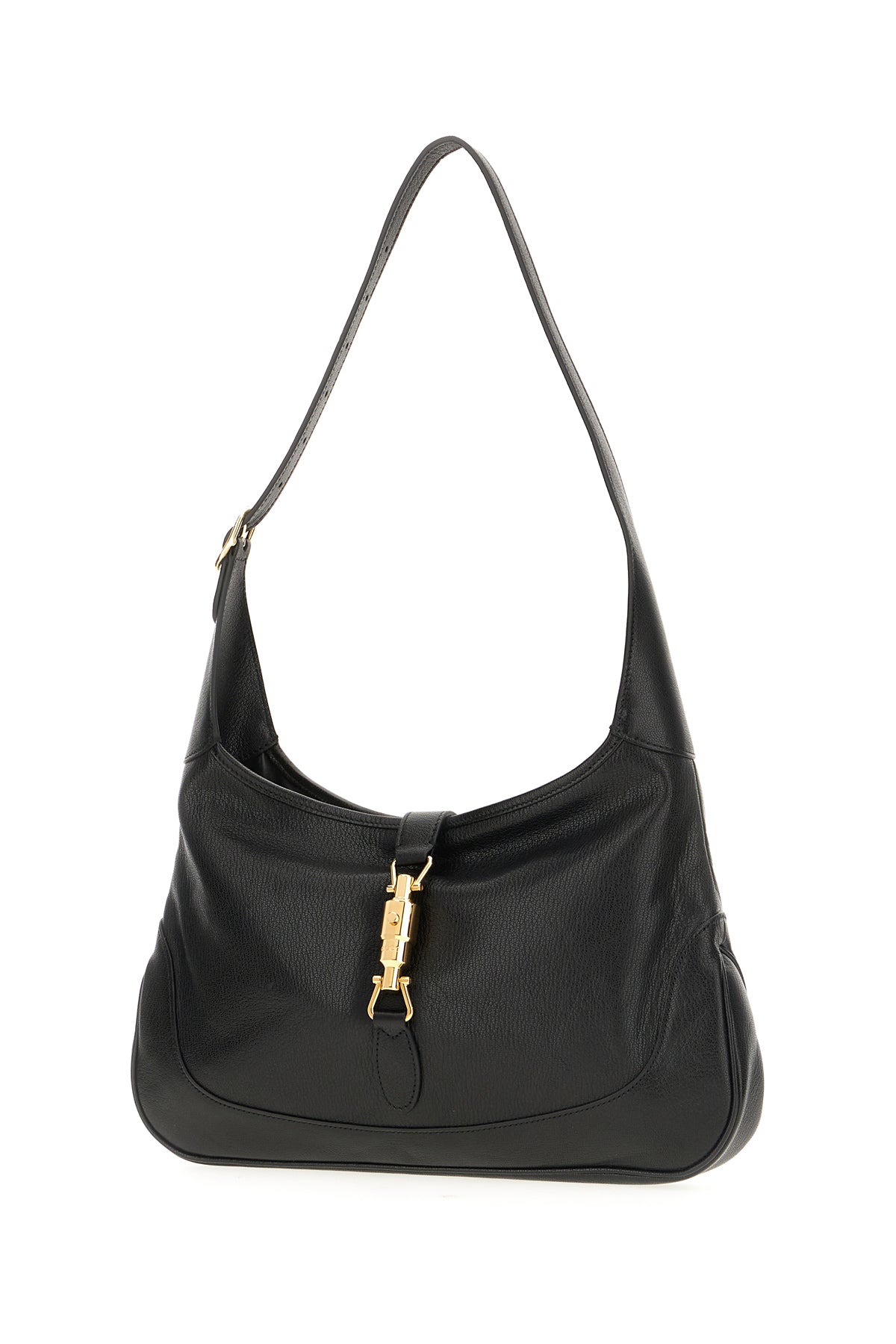 Gucci Borsa a spalla Jackie 1961 media in pelle nera, view 2