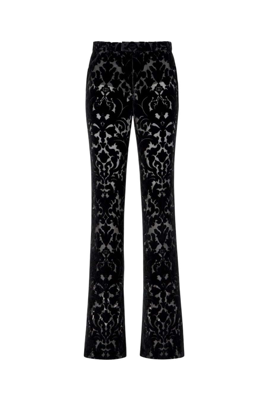 Gucci Pantalone in misto devorè nero