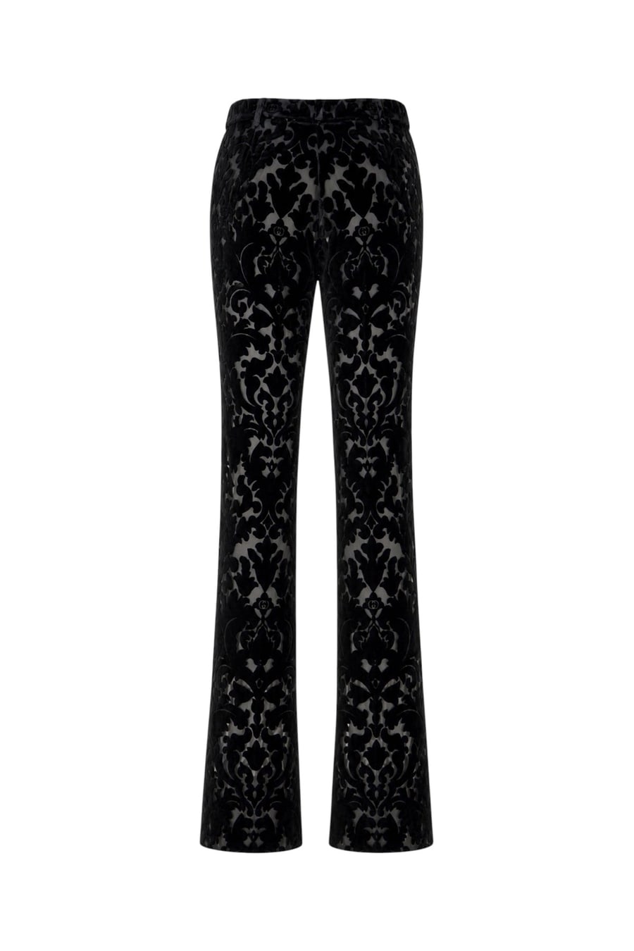 Gucci Pantalone in misto devorè nero, view 2