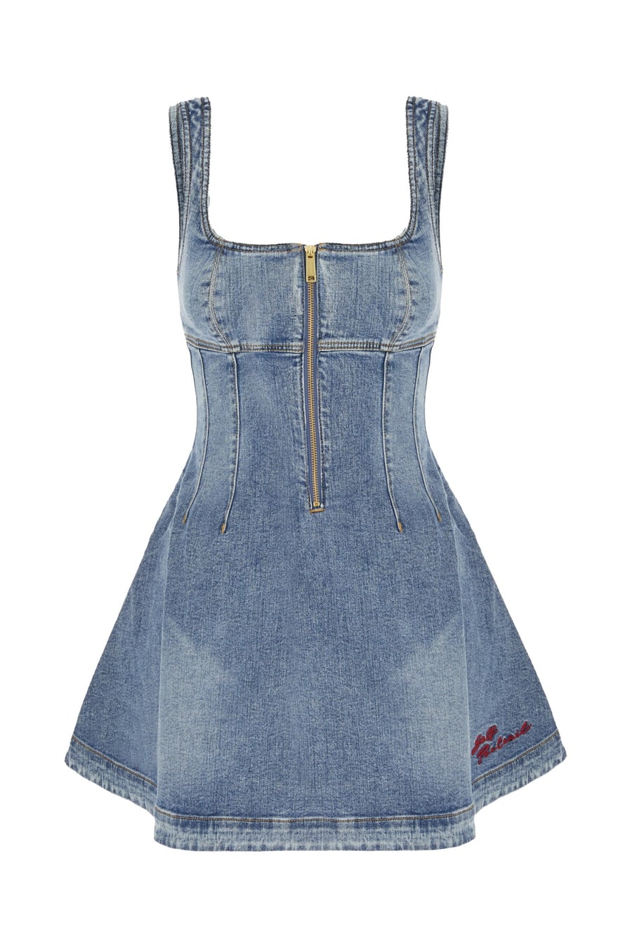 self-portrait Mini abito in denim