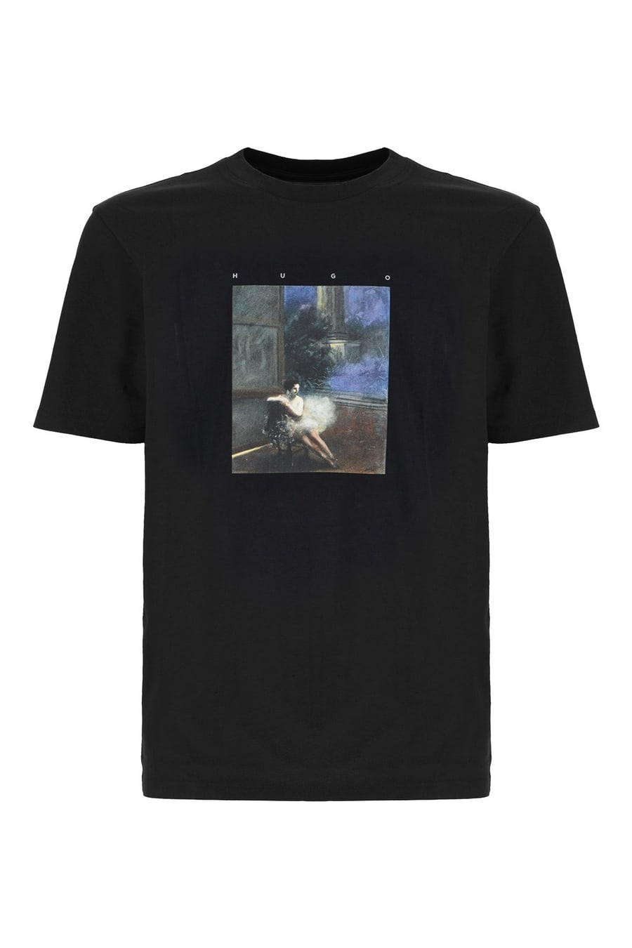 HUGO T-shirt in cotone nero
