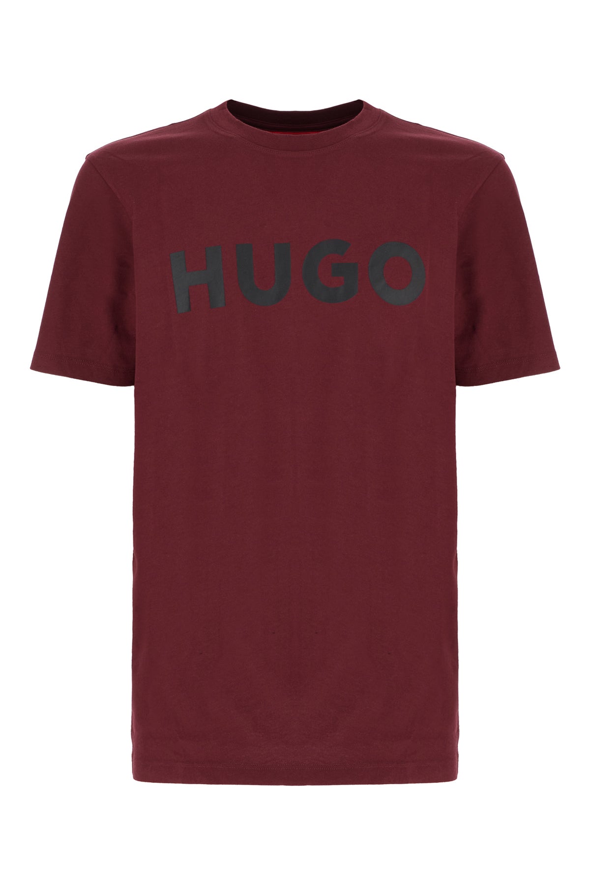 HUGO T-shirt in cotone bordeaux