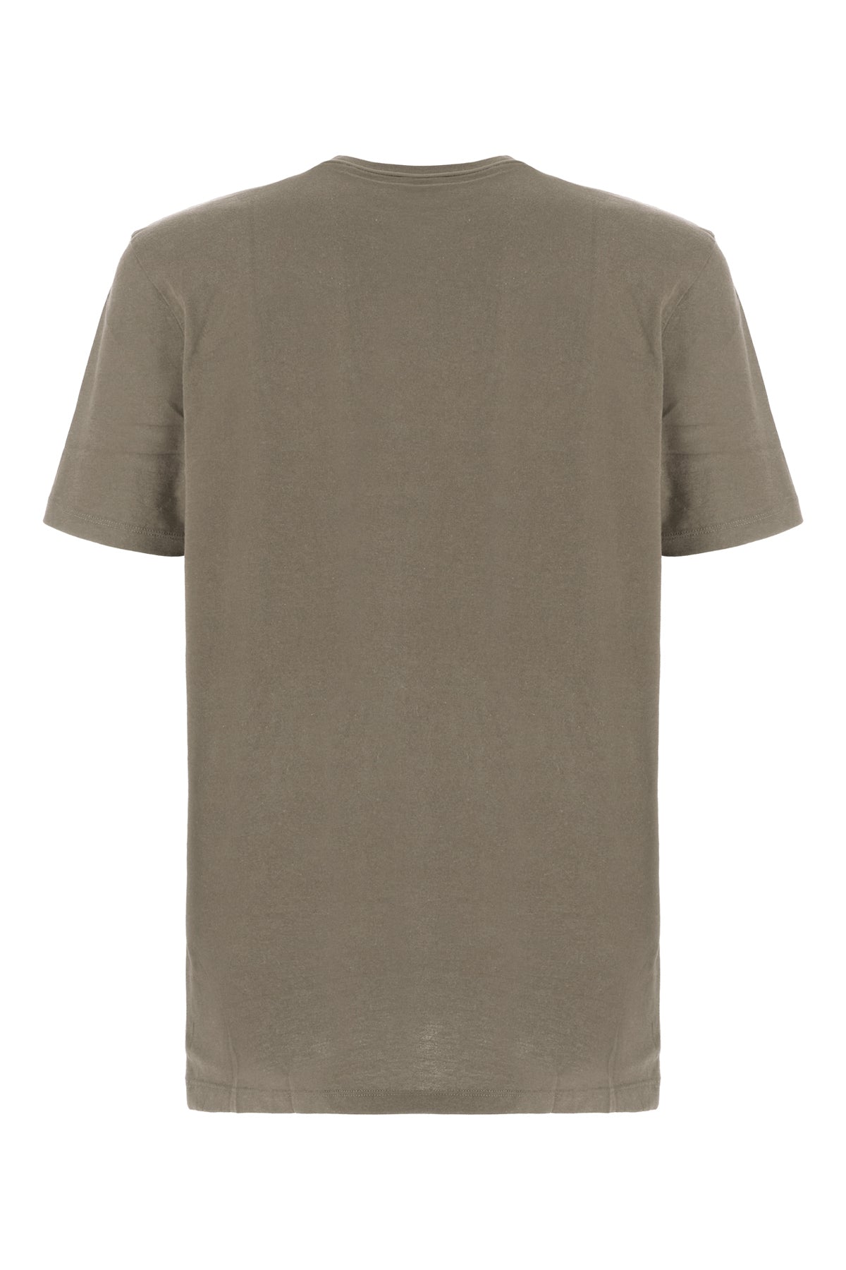 HUGO T-shirt in cotone verde militare, view 2