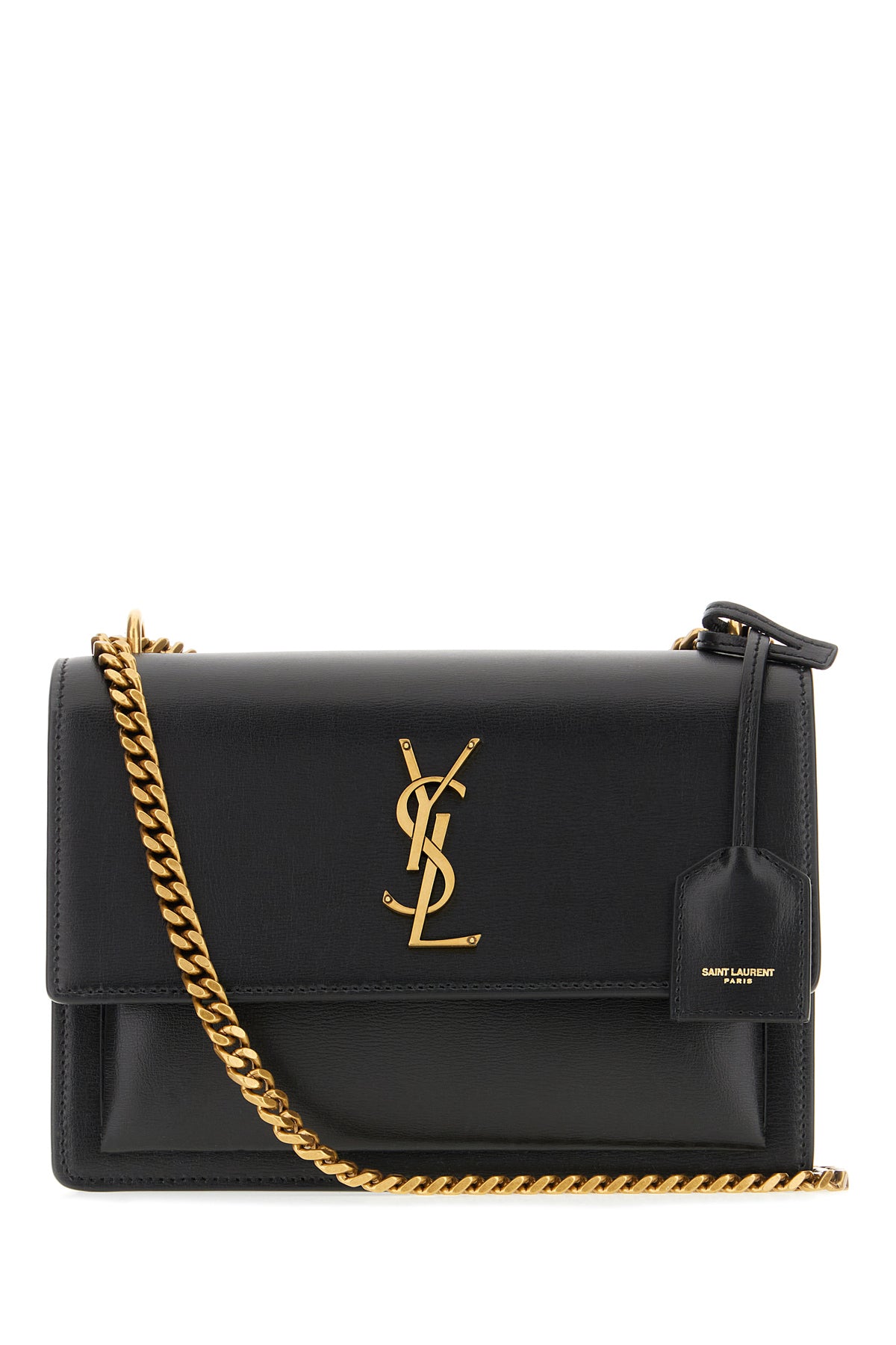 Saint Laurent Borsa a tracolla Sunset media in pelle nera