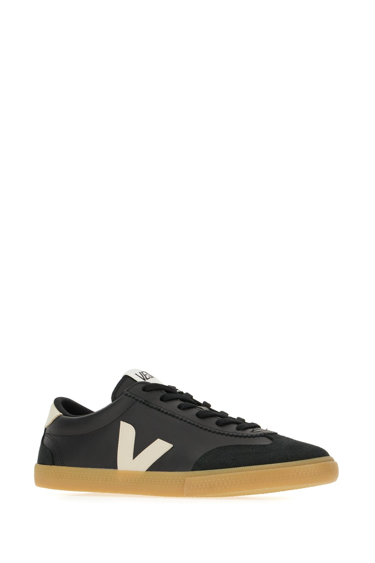 VEJA Sneakers Volley O.T. in pelle nera, view 2