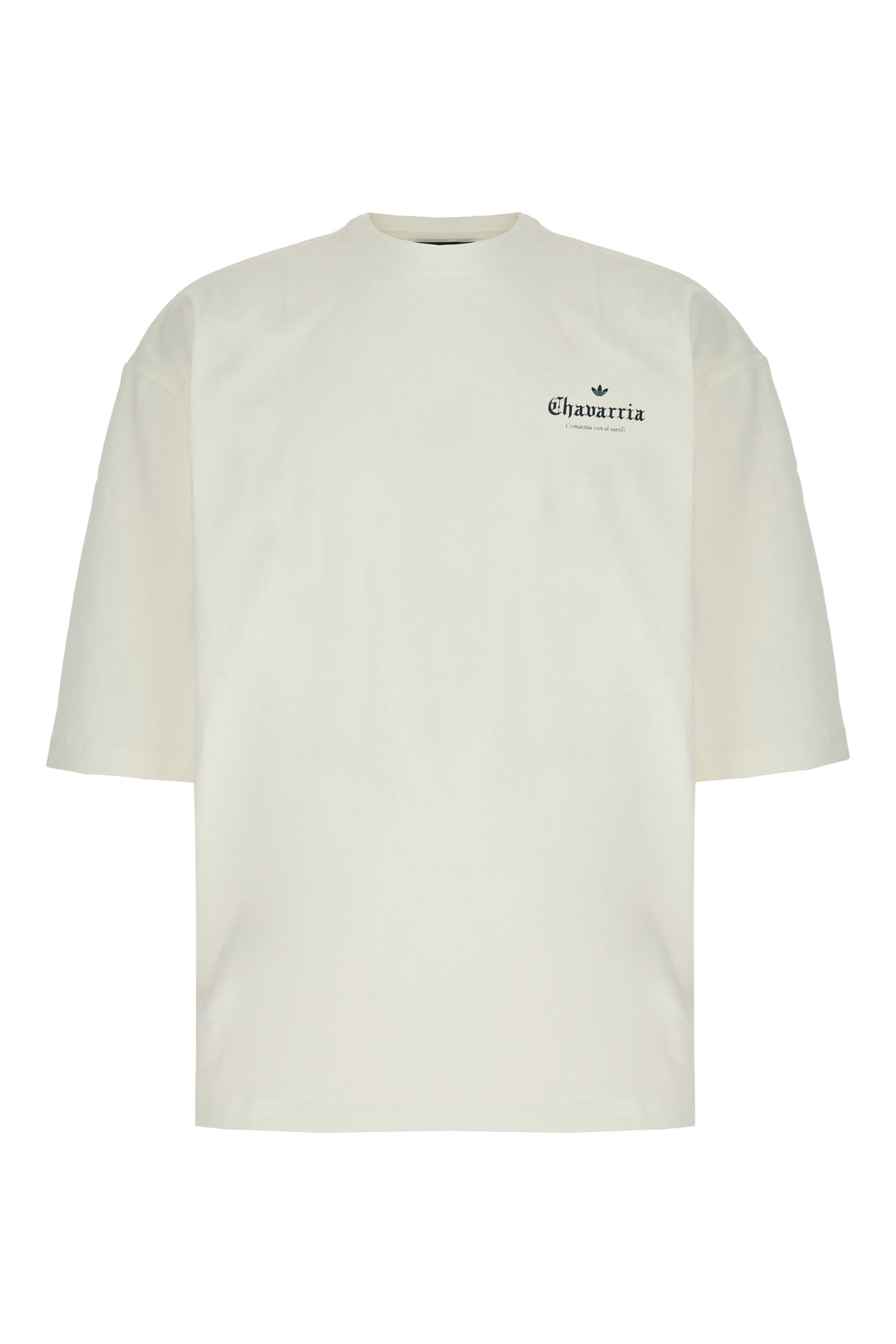 ADIDAS x WILLY CHAVARRIA T-shirt in cotone avorio