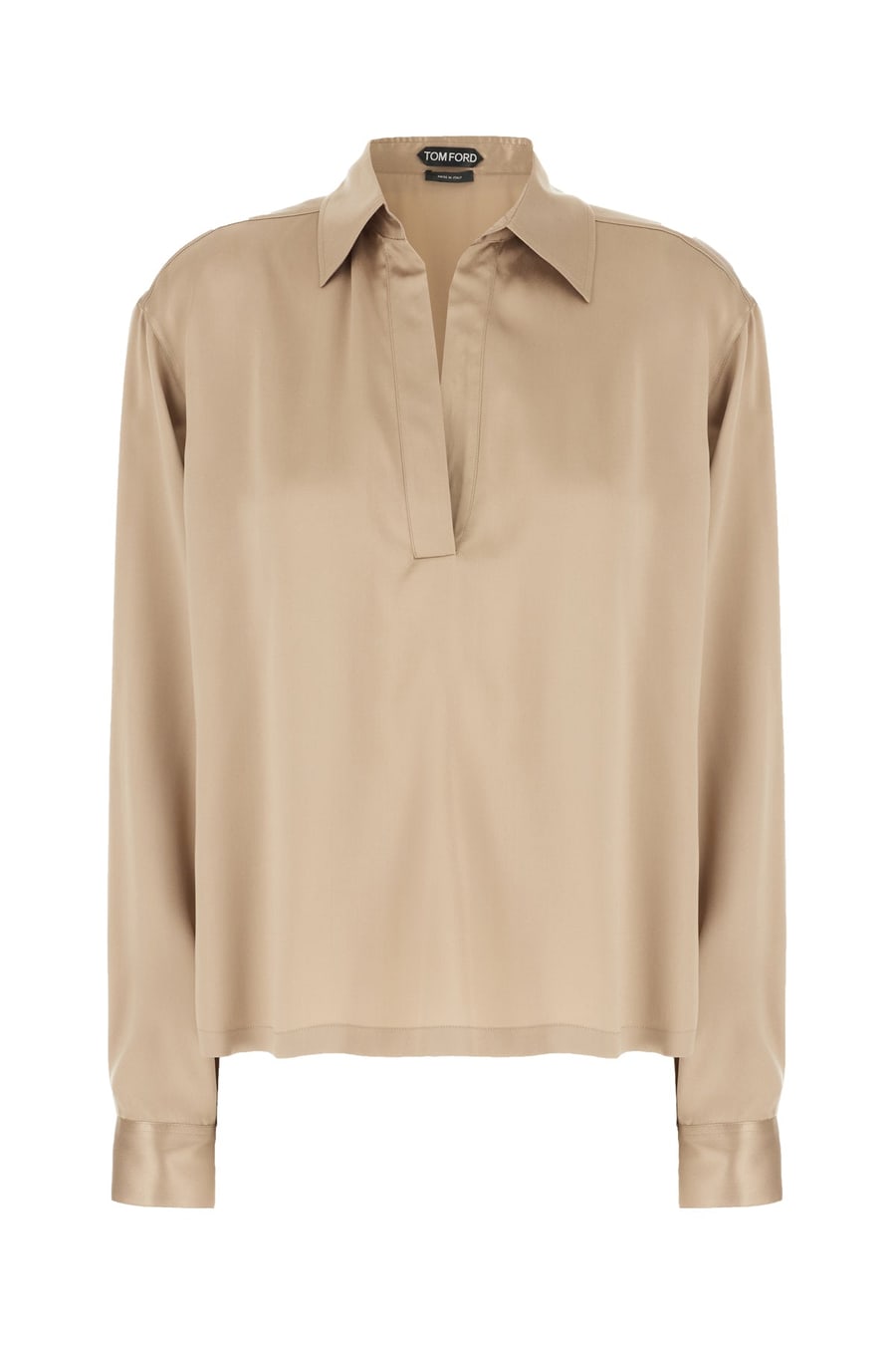 Tom Ford Camicia in seta cappuccino