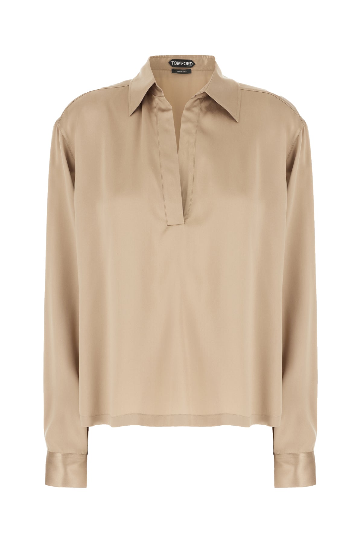 Tom Ford Camicia in seta cappuccino