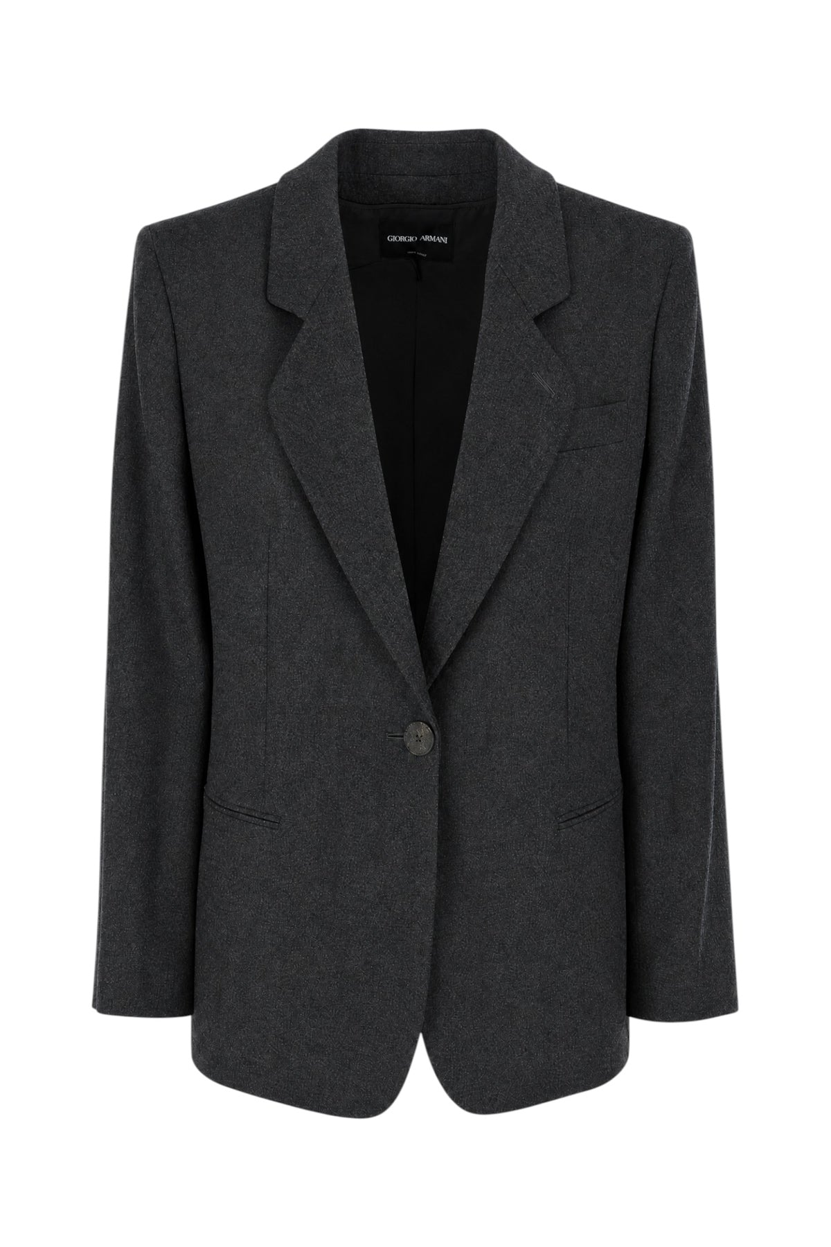 Giorgio Armani Giacca in misto lana stretch grafite