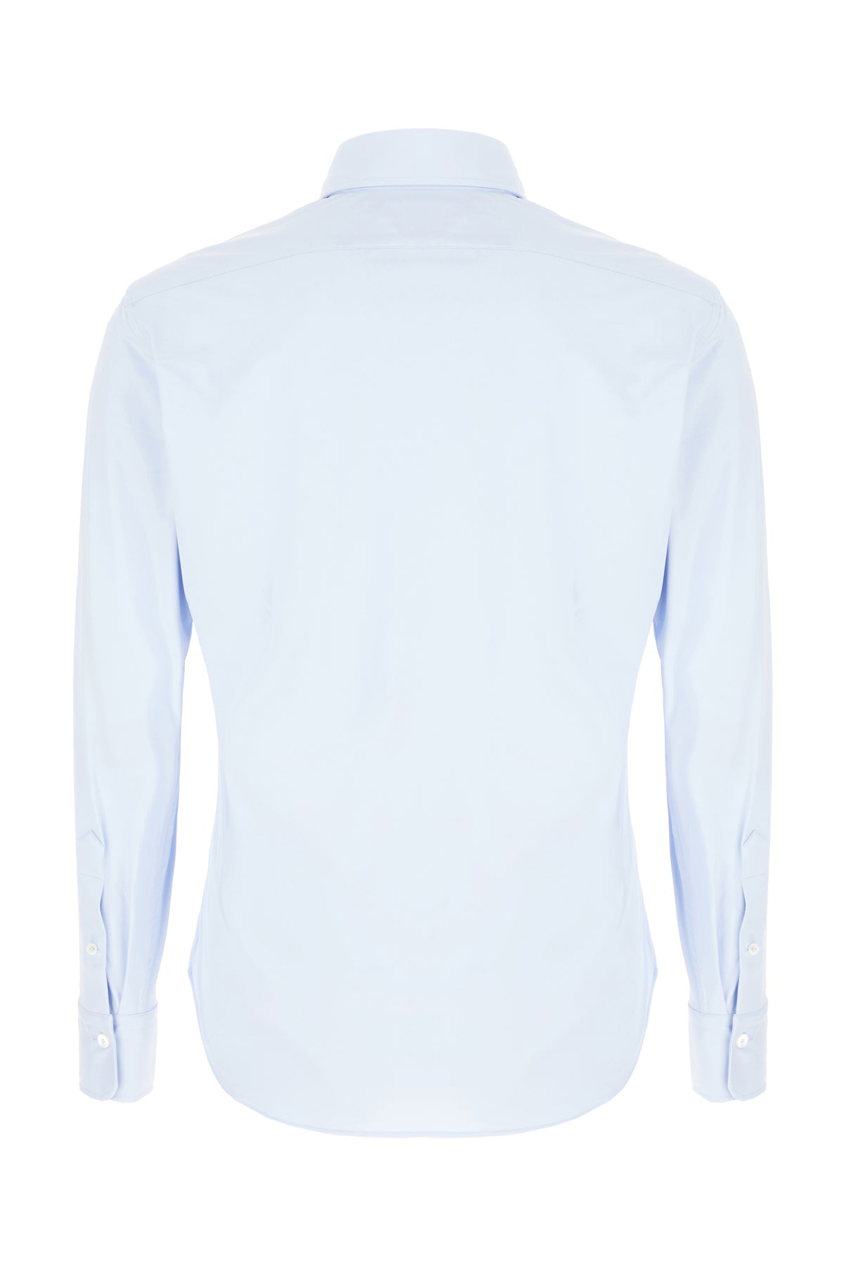 ALESSANDRO GHERARDI Camicia in misto cotone stretch azzurro, view 2