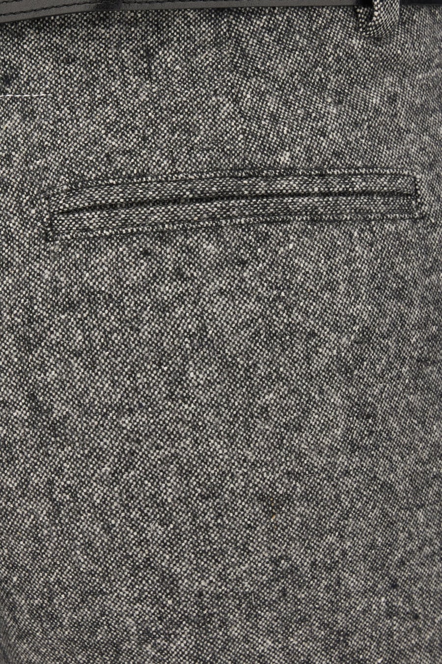 MM6 Pantalone in misto lana grigia, view 3