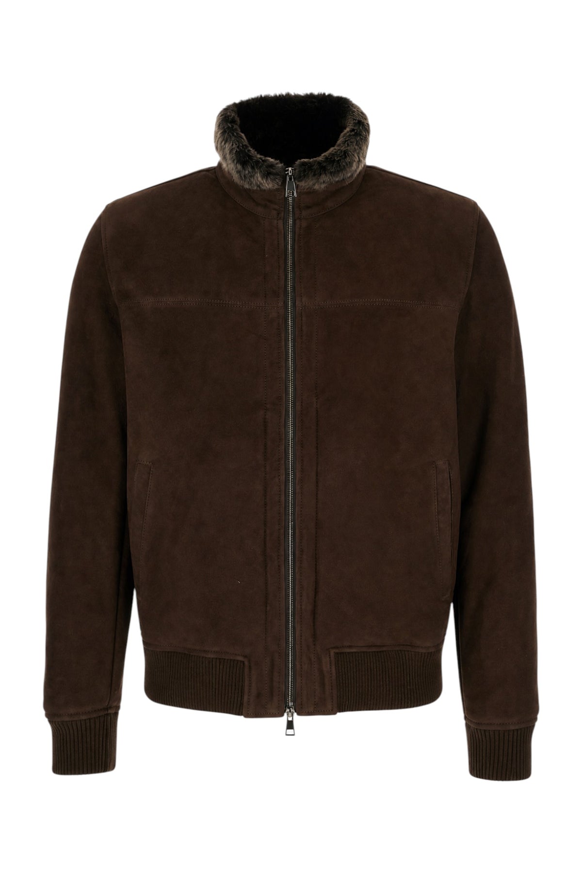 ASPEL Cappotto in montone cioccolato