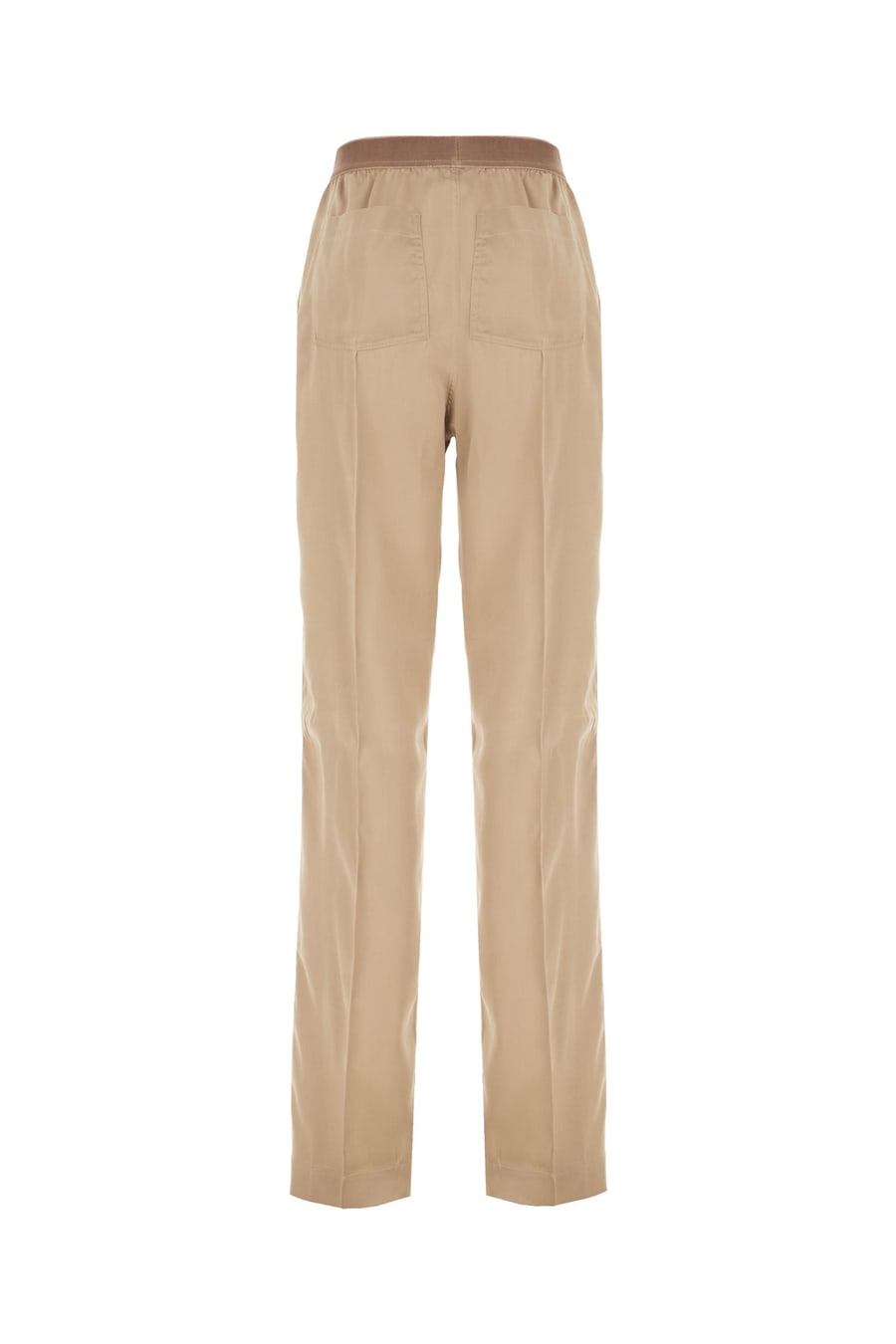Tom Ford Pantalone in seta beige, view 2