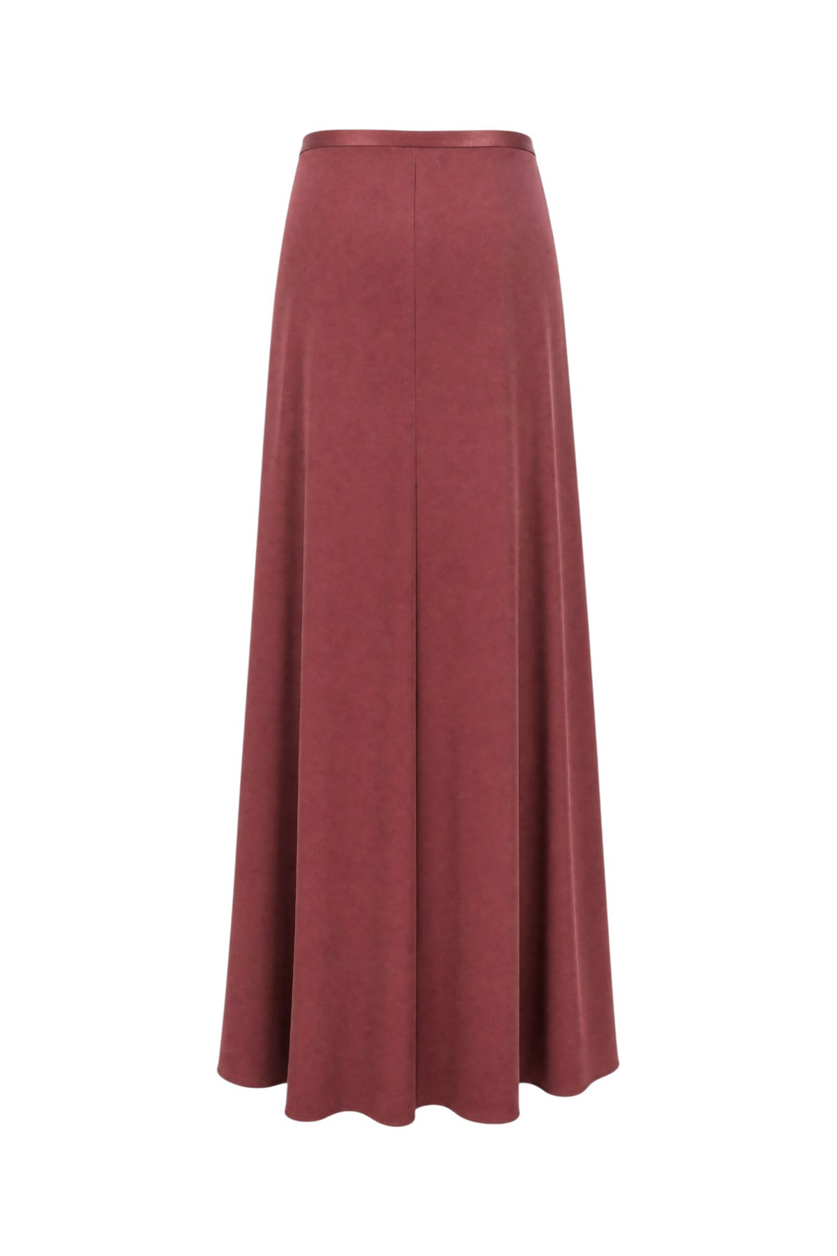 ALBERTA FERRETTI Gonna in viscosa vinaccia, view 2
