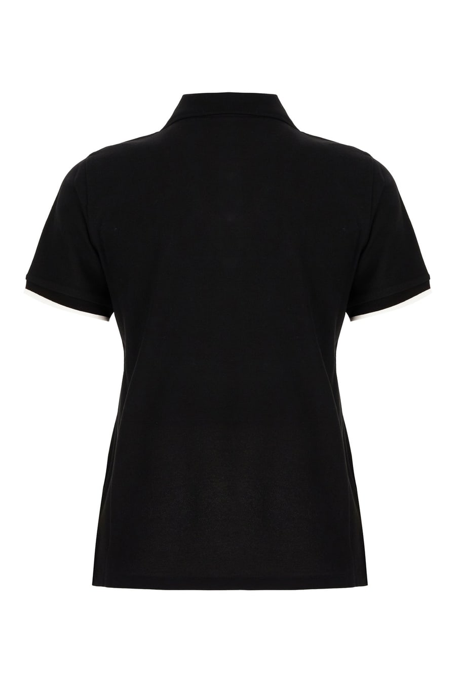 Moncler Polo in cotone nero, view 2