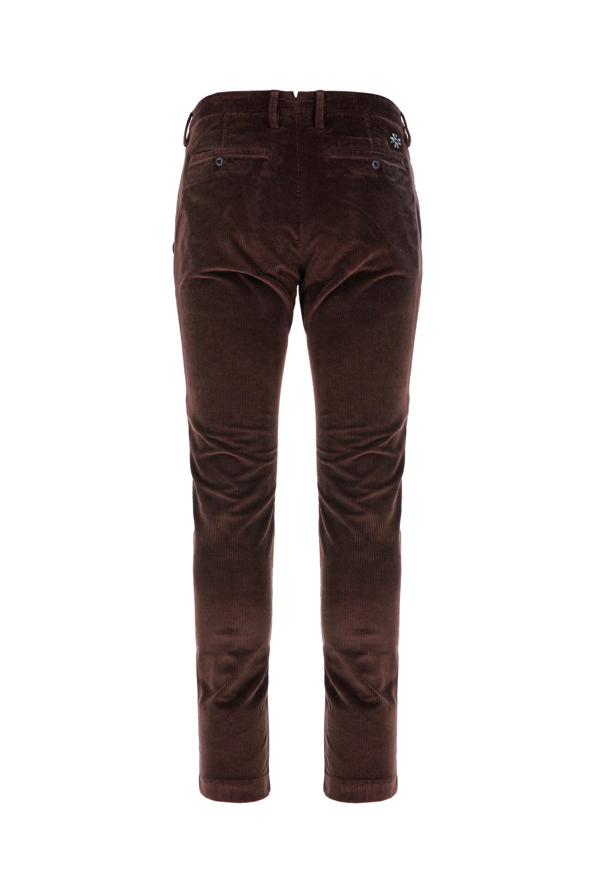 JACOB COHEN Pantaloni in velluto a coste marrone, view 2