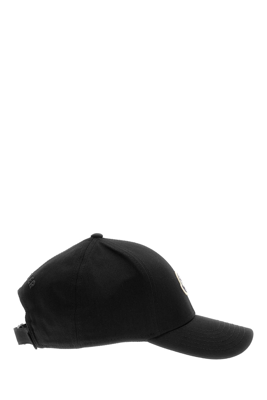 Moncler Cappello da baseball in cotone nero, view 2