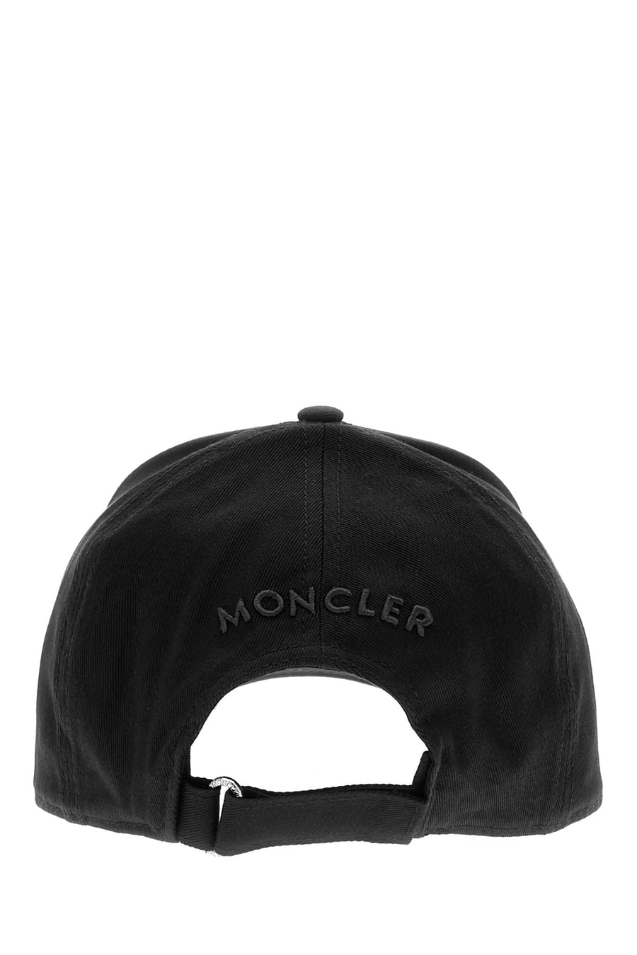 Moncler Cappello da baseball in cotone nero, view 3