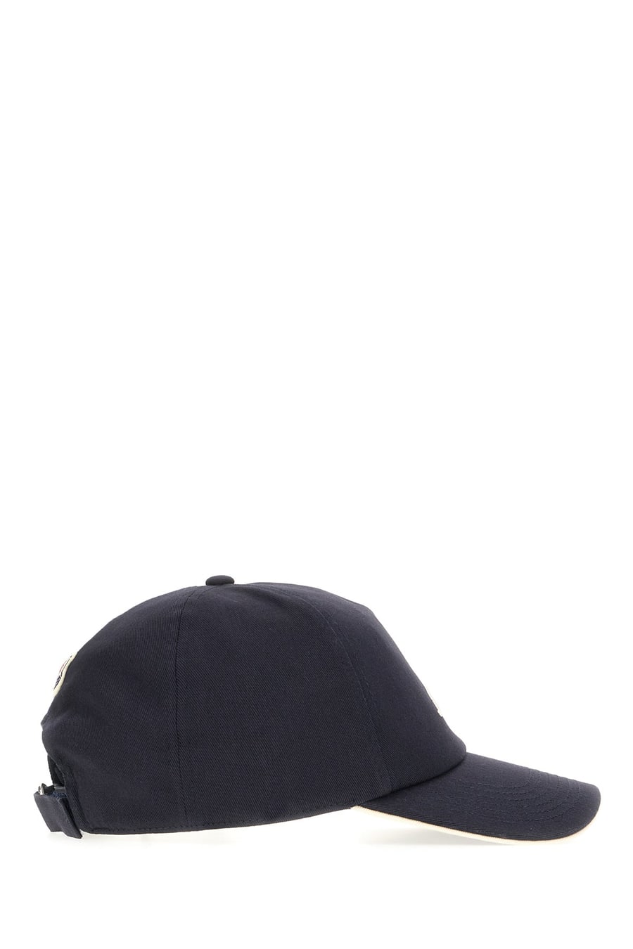 Moncler Cappello da baseball in cotone blu notte, view 2