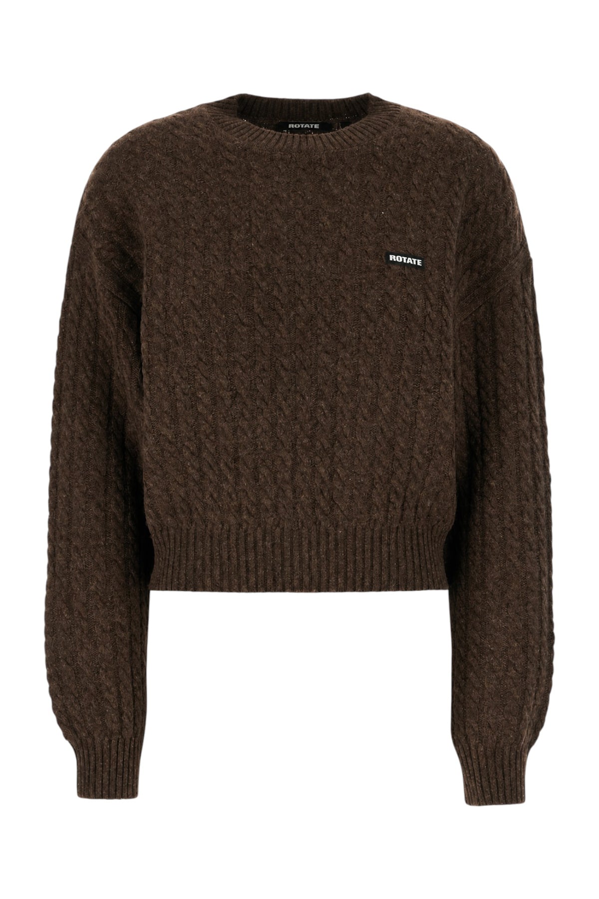 ROTATE Maglione in misto lana cioccolato