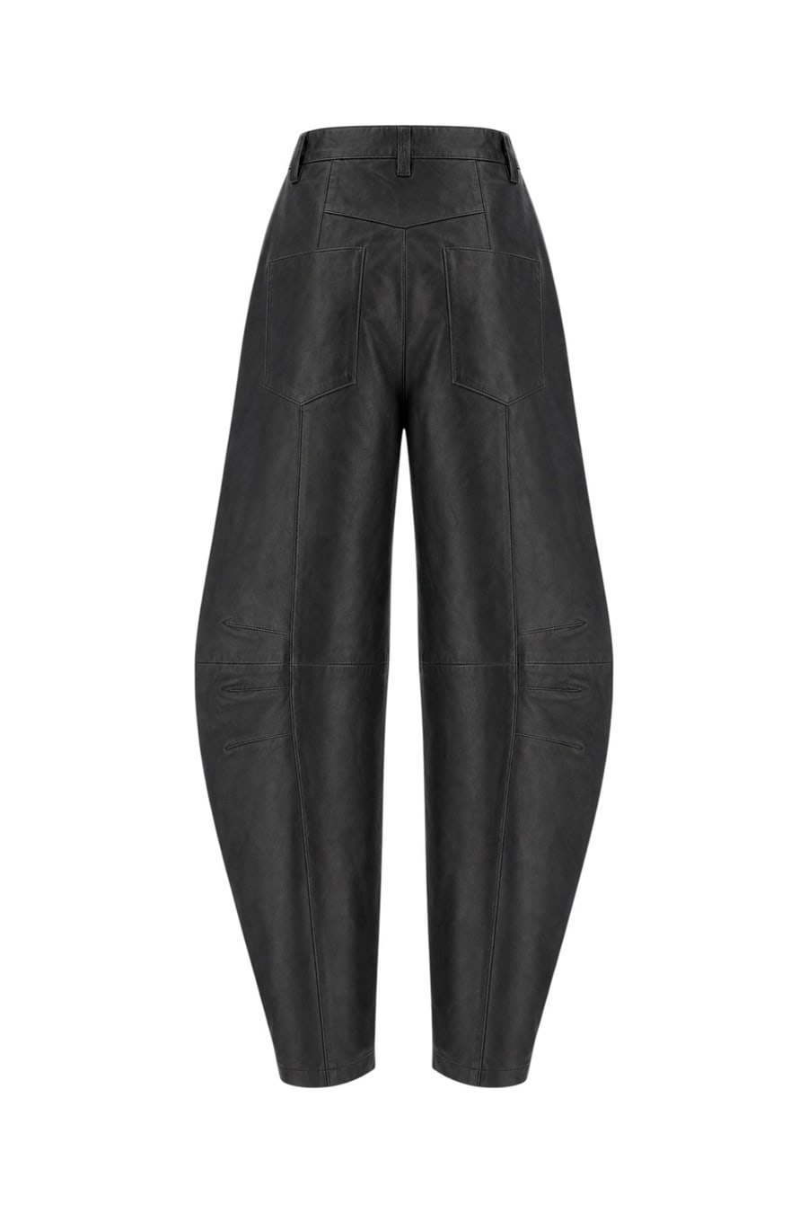 ROTATE Pantalone in nappa nera, view 2
