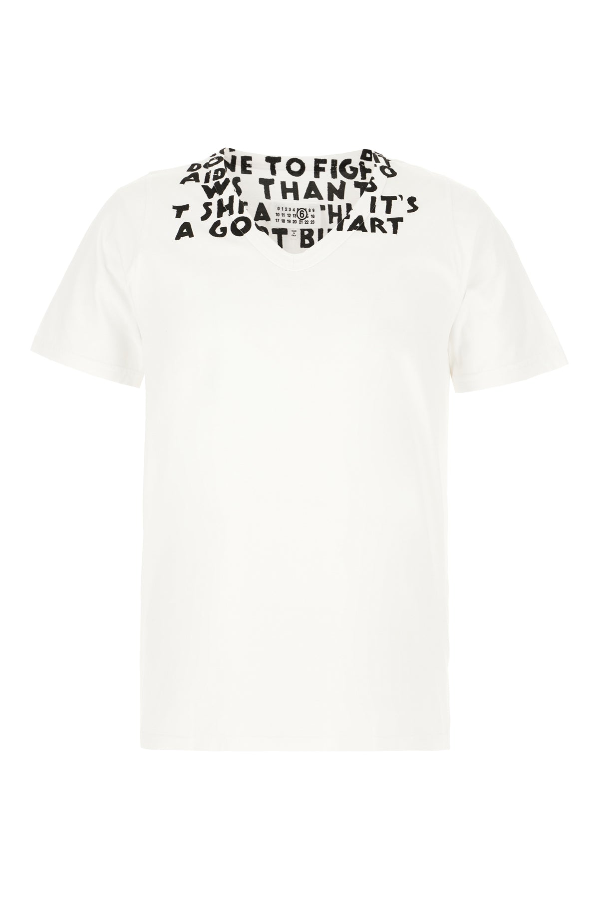 MM6 T-shirt in cotone bianco