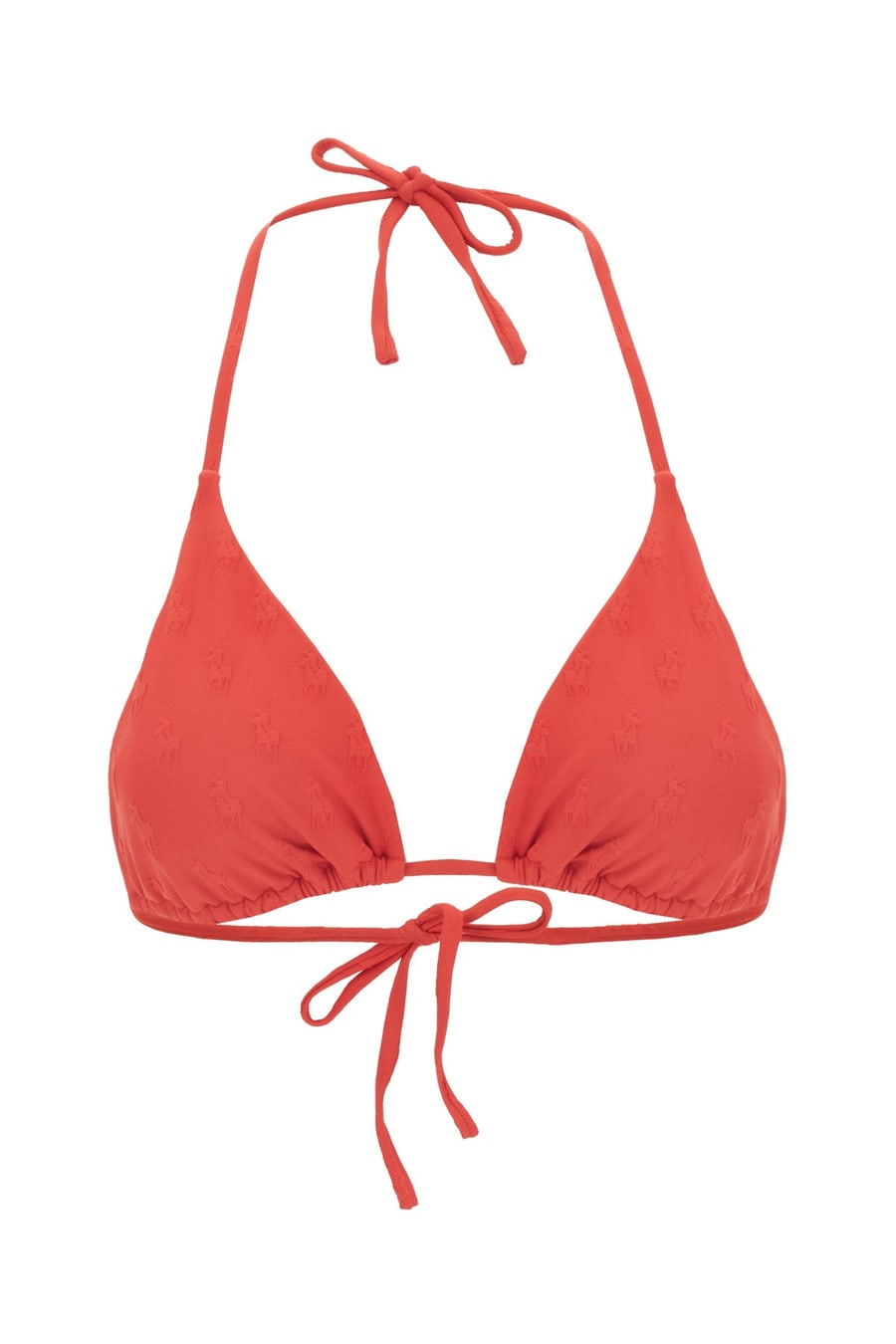 Polo Ralph Lauren Top bikini in nylon stretch rosso