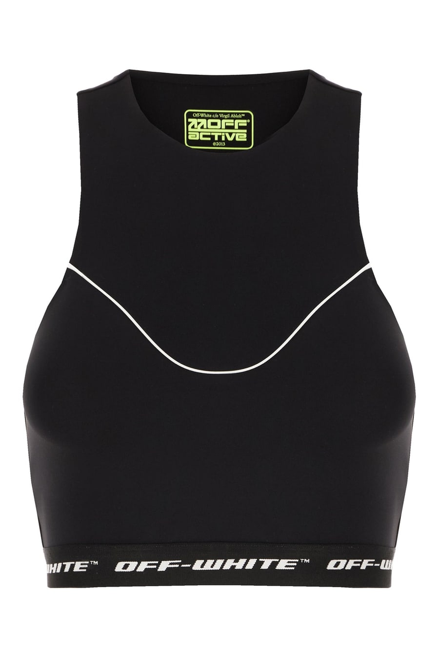 Off-White Top in nylon stretch nero