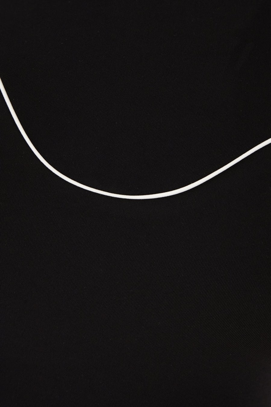 Off-White Top in nylon stretch nero, view 3