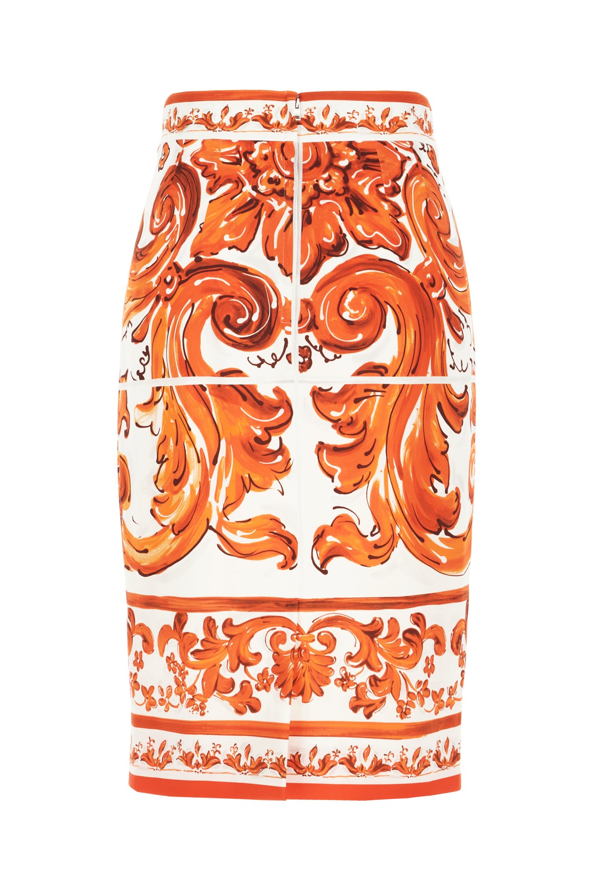 Dolce & Gabbana Gonna in seta stretch stampata, view 2