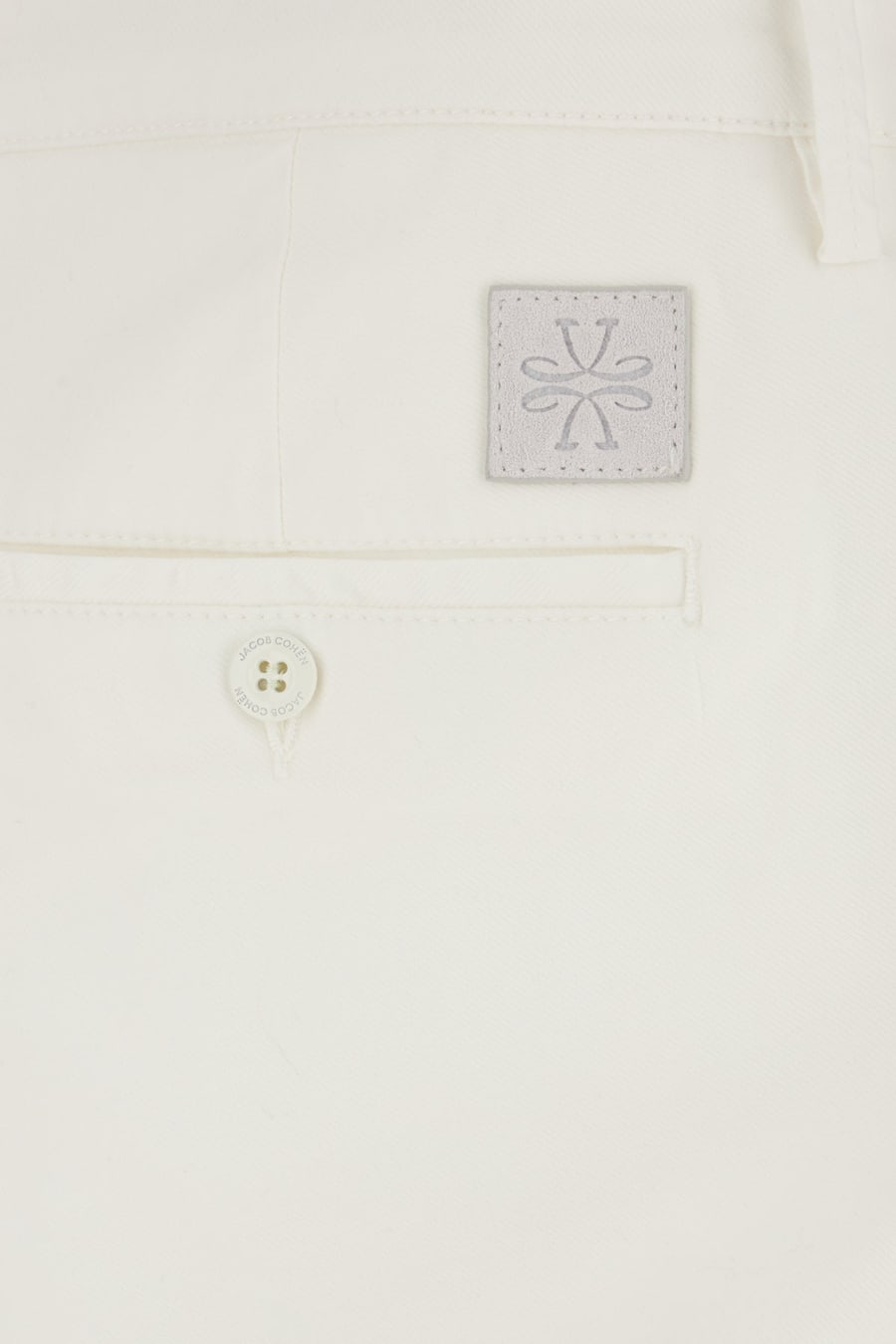 JACOB COHEN Pantalone in misto cotone stretch bianco, view 3