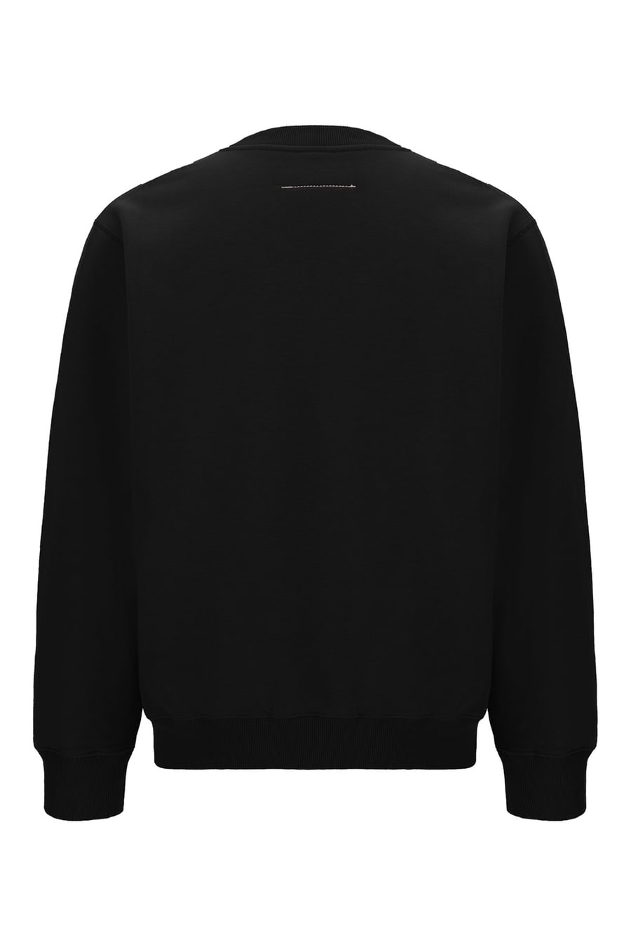 MM6 Felpa in cotone nero, view 2