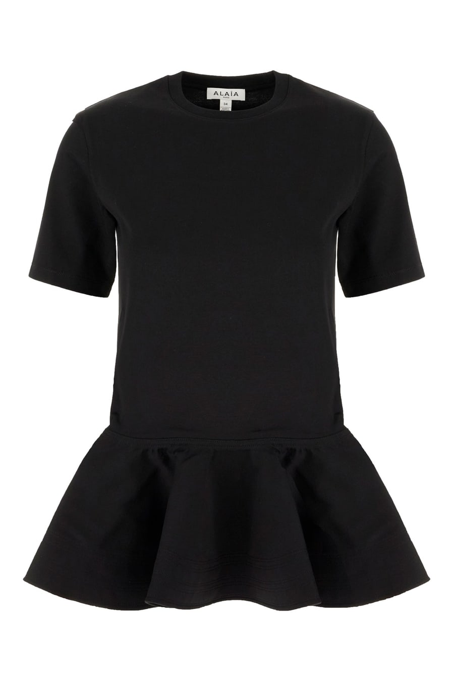 Alaïa T-shirt in cotone nero