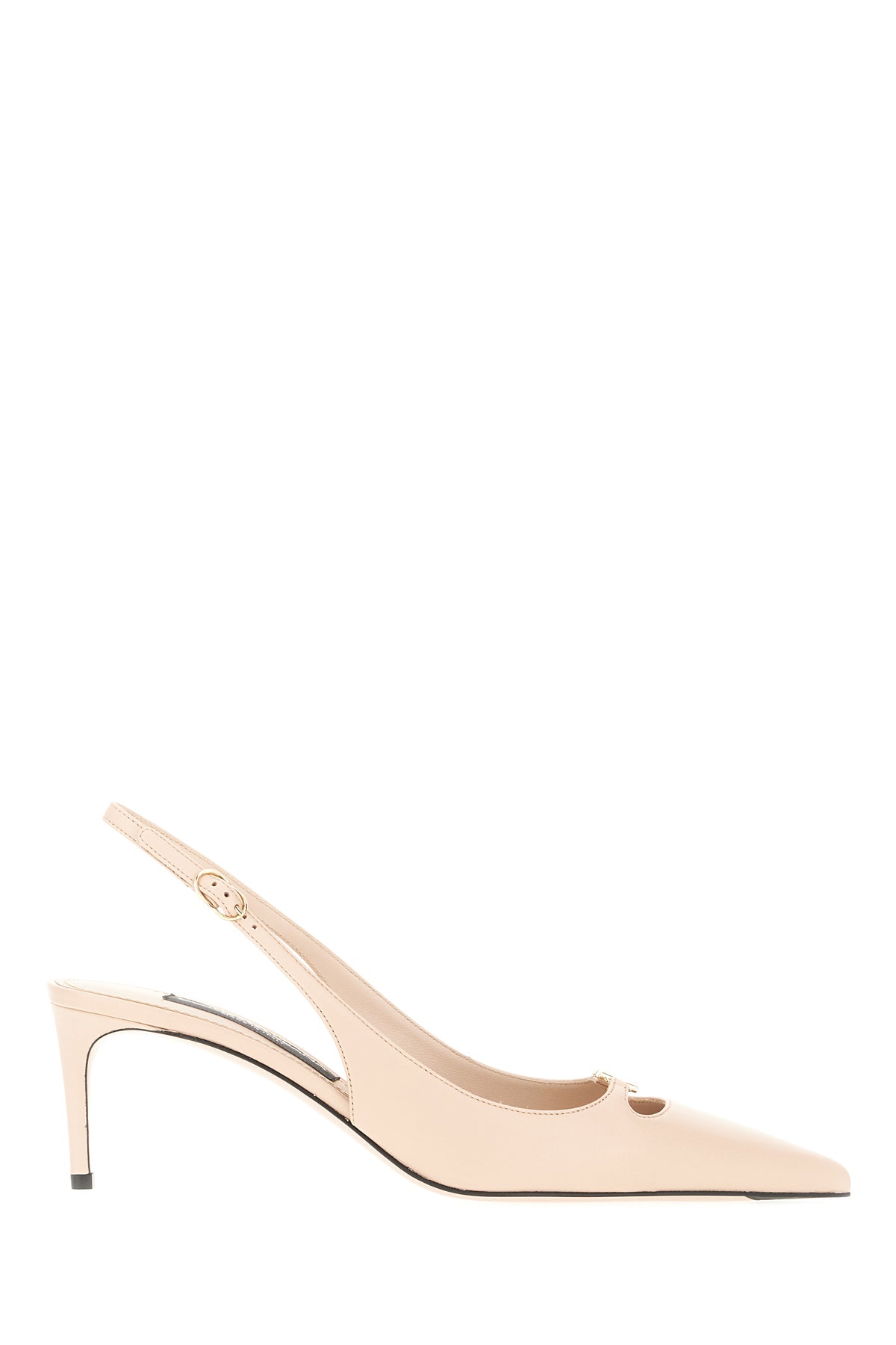 Dolce & Gabbana Scarpe con tacco in nappa rosa carne