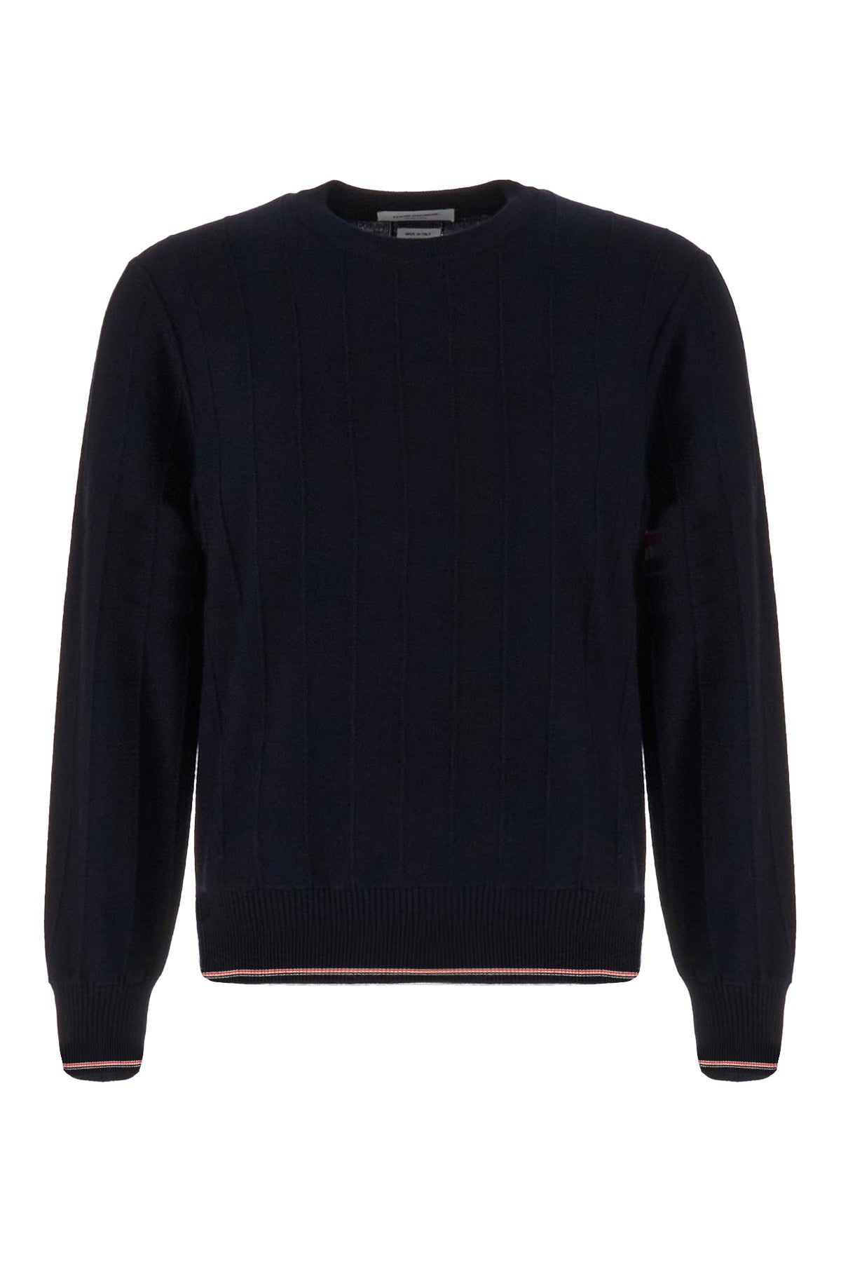 Thom Browne Maglione in misto lana nera