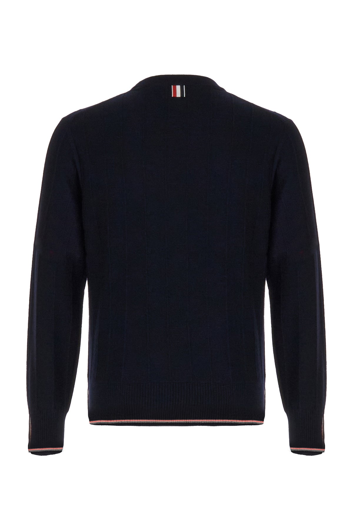 Thom Browne Maglione in misto lana nera, view 2