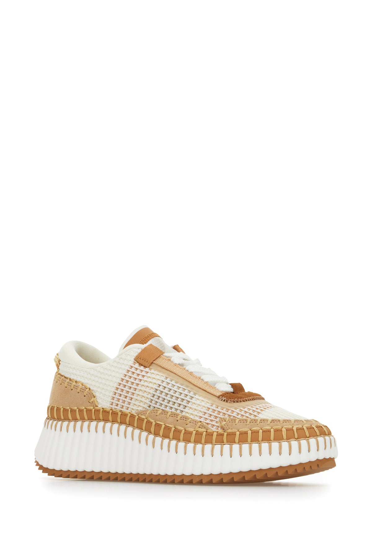 Chloé Sneakers Nama in tessuto multicolor, view 2