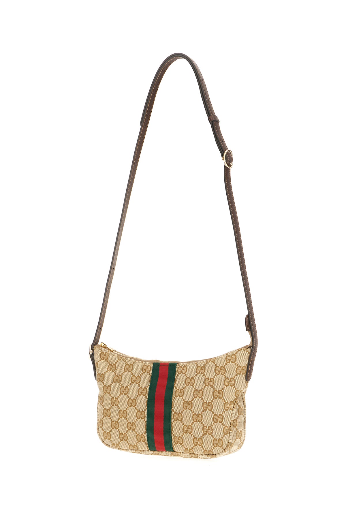 Gucci Borsa a spalla piccola Lunetta in tessuto GG Supreme, view 2
