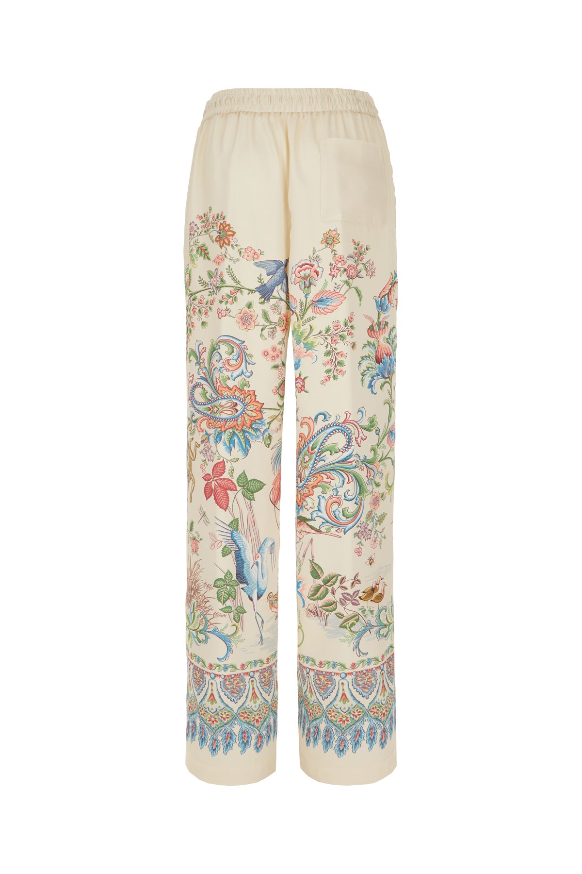 Etro Pantalone in raso stampato, view 2