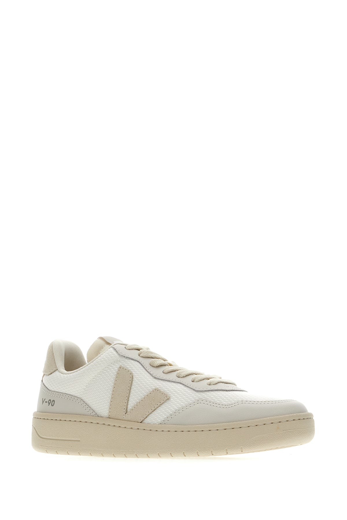 VEJA Sneakers V-90 multicolor in pelle e rete, view 2