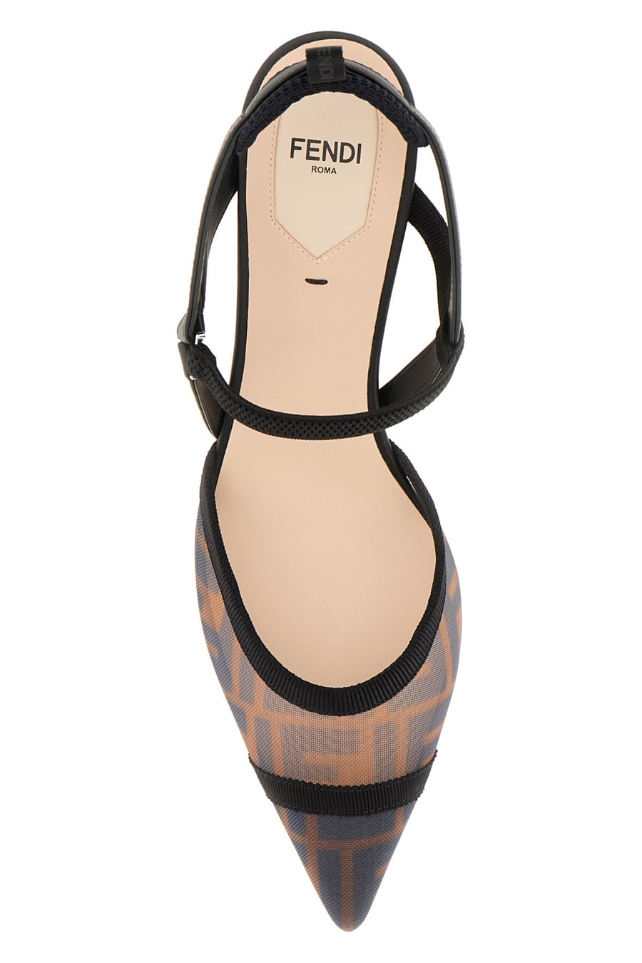 Fendi Scarpe con tacco Colibrì Lite in nylon multicolor, view 4